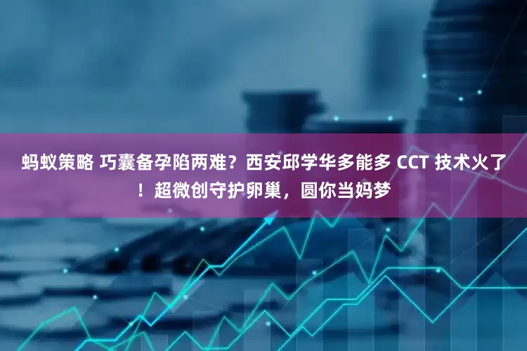 蚂蚁策略 巧囊备孕陷两难？西安邱学华多能多 CCT 技术火了！超微创守护卵巢，圆你当妈梦